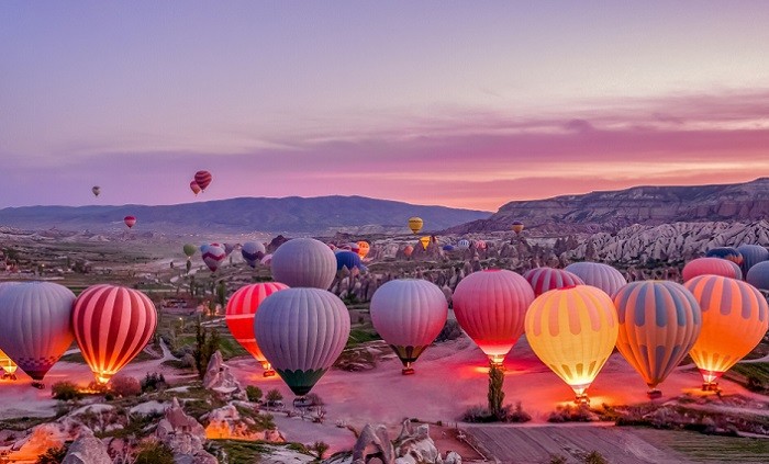 Kapadokya'da Balon Turuna 9 Ayda 583 Bin Kişi Bindi