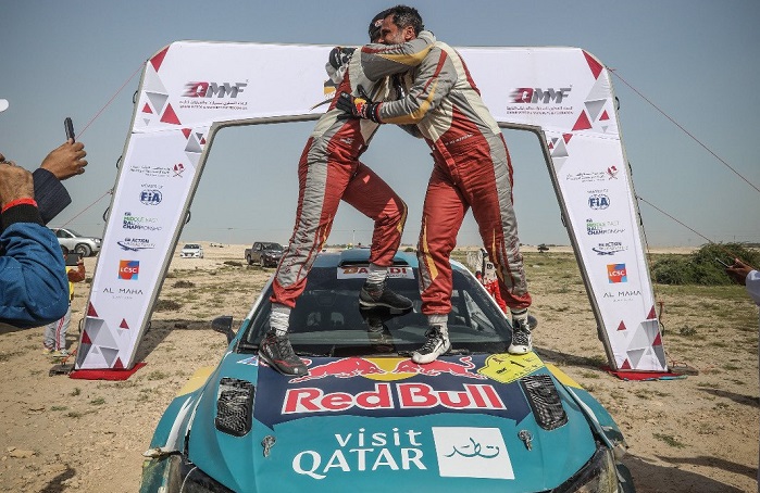 Check out some pictures for the drivers arrival from the last stage “Umm Birka” of Qatar International Rally 2023 