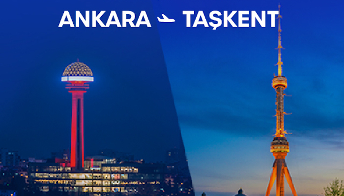 AnadoluJet Ankara - Taşkent uçuşlarına