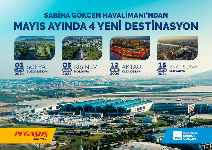 Sabiha Gökçen Havalimanı'ndan 4 Yeni Destinasyona Uçuş