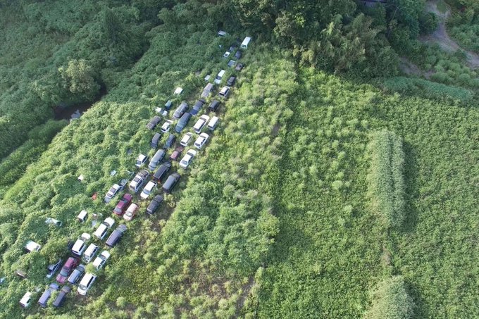 12. Radioactive cars from the Fukushima disaster slowly being eaten by nature