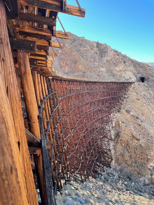 2. 16 mile hike to an abandoned Train track bridge in California.