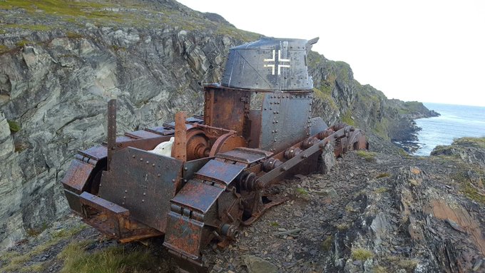 25. An abandoned German tank located in Veines, Norway.