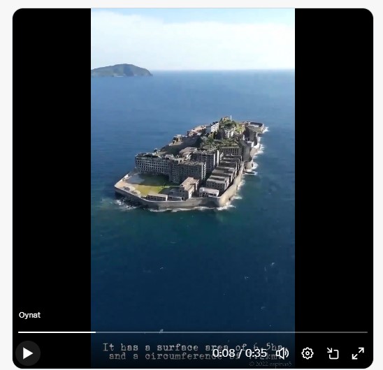 4. Hashima Island, Japan, was known for its undersea coal mine: it reached a peak population of 5,259 in 1959 and was abandoned in 1974