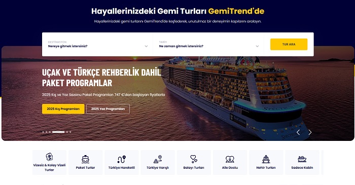 gemi turları, cruise turları, gemitrend.com