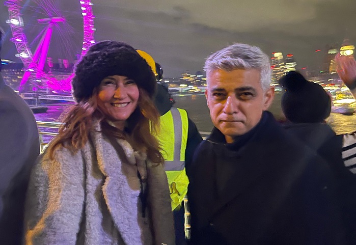 Yazarımız Aynur Tattersal ve Londra Belediye Başkanı Sadiq Khan